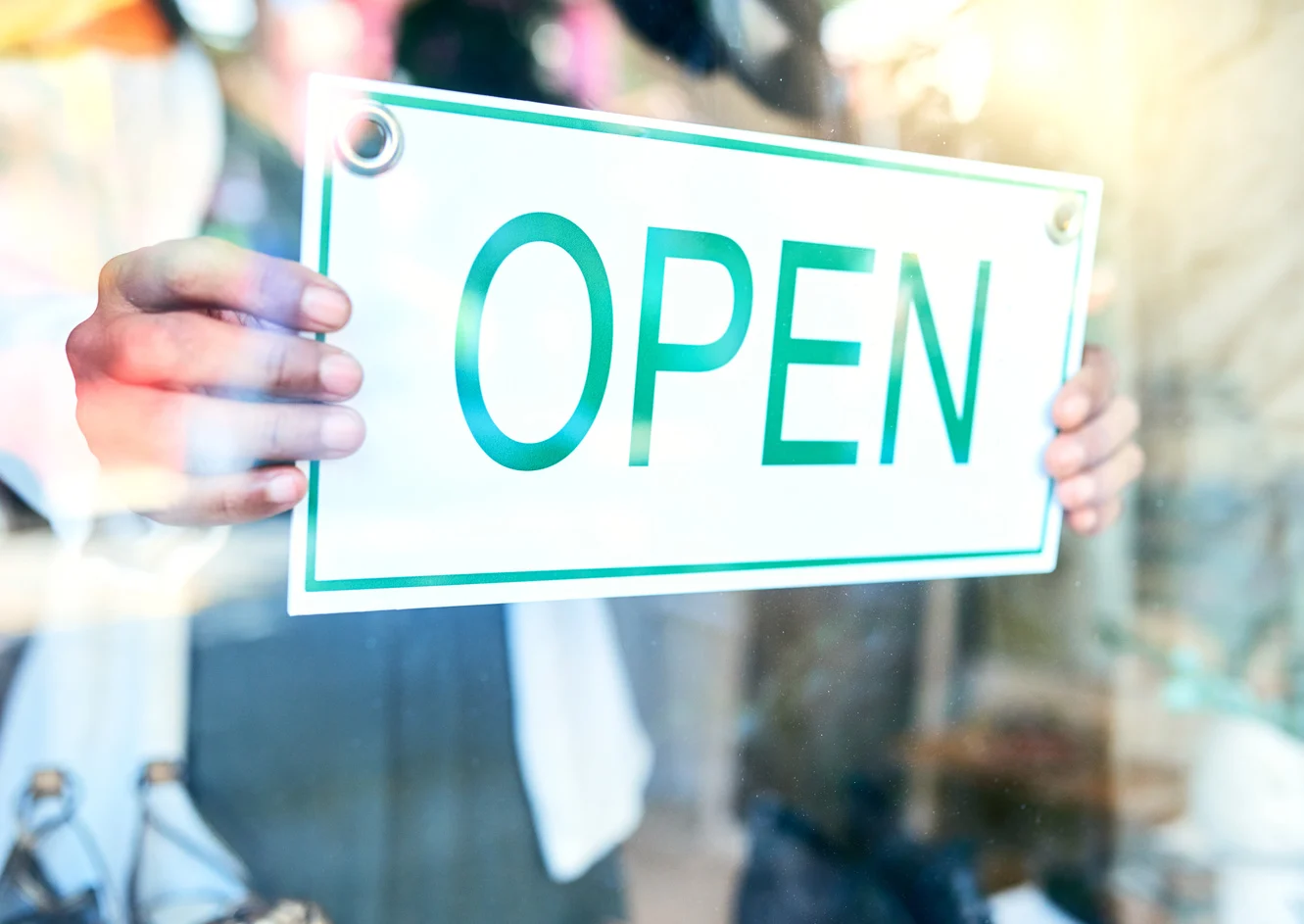 Open for business